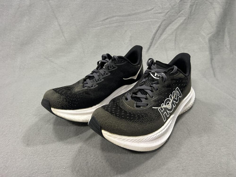 Hoka One One Mach 6 Shoes Womens Size 8.5B Black Road Race Running Cushioned